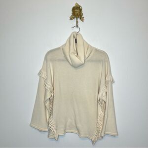 Blumarine Wool Cashmere Fringe Sweater 42